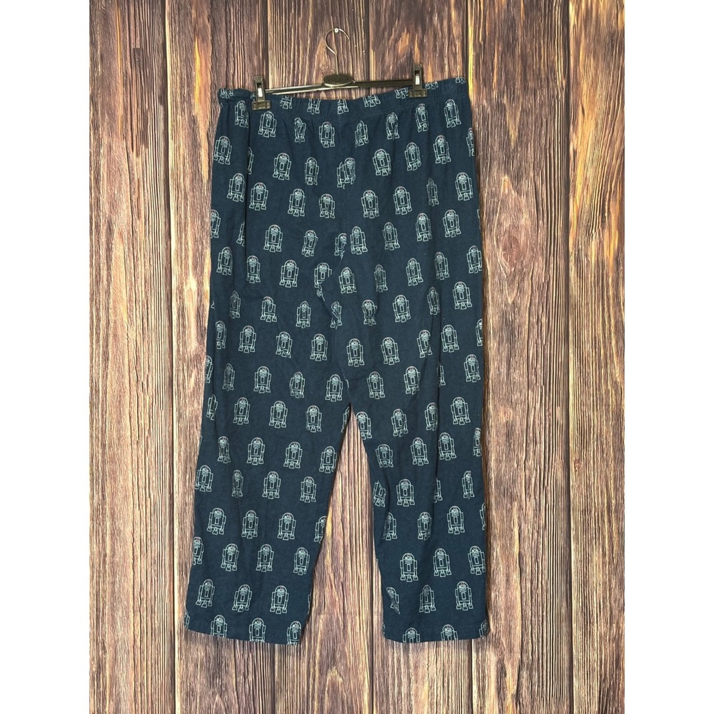 Star Wars Pajama Pants Mens 2XL Blue R2D2 Lounge Sleepwear Disney Store - Picture 2 of 11